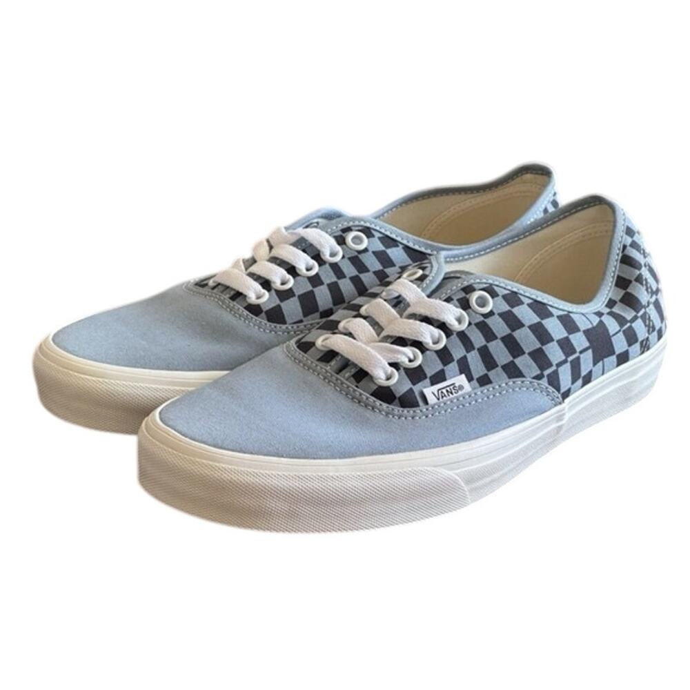 Vans Authentic Warp Check Blue Womens Size 10